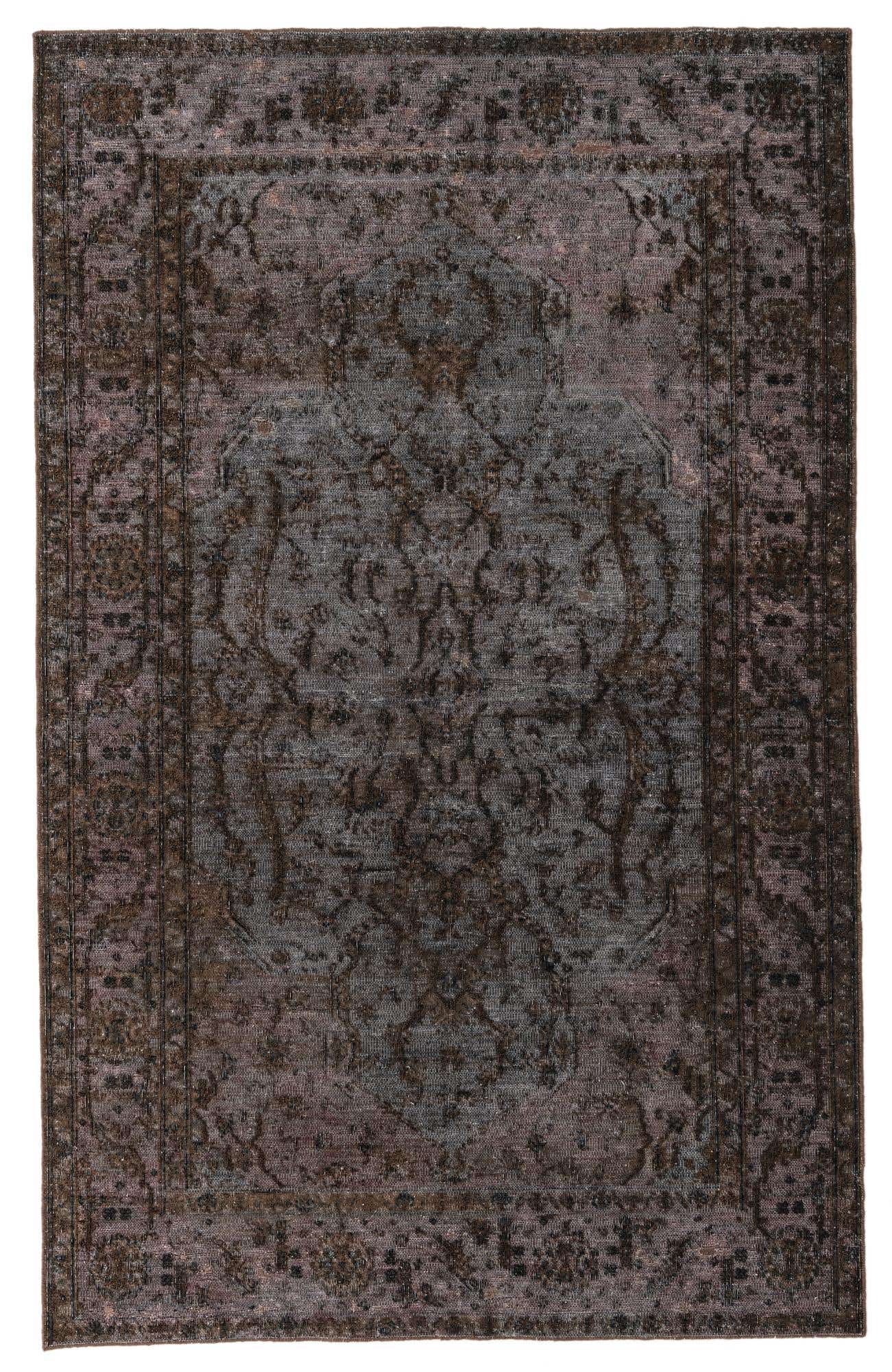 5' 7 x 9' Hand Knotted Ultra Vintage Persian Wool Rug