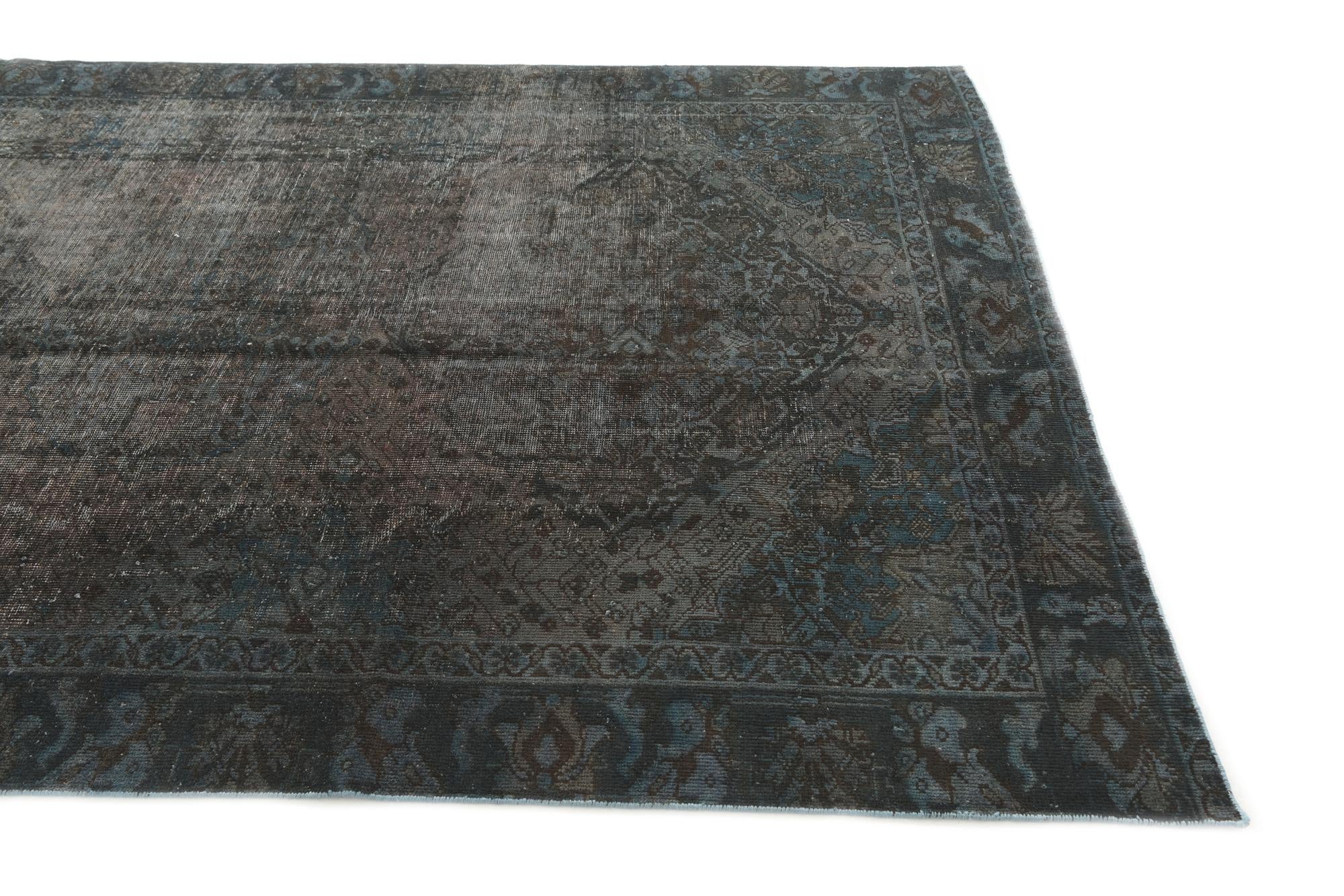 190cm x 305cm anudado a mano Ultra Vintage Alfombra Persa Lana