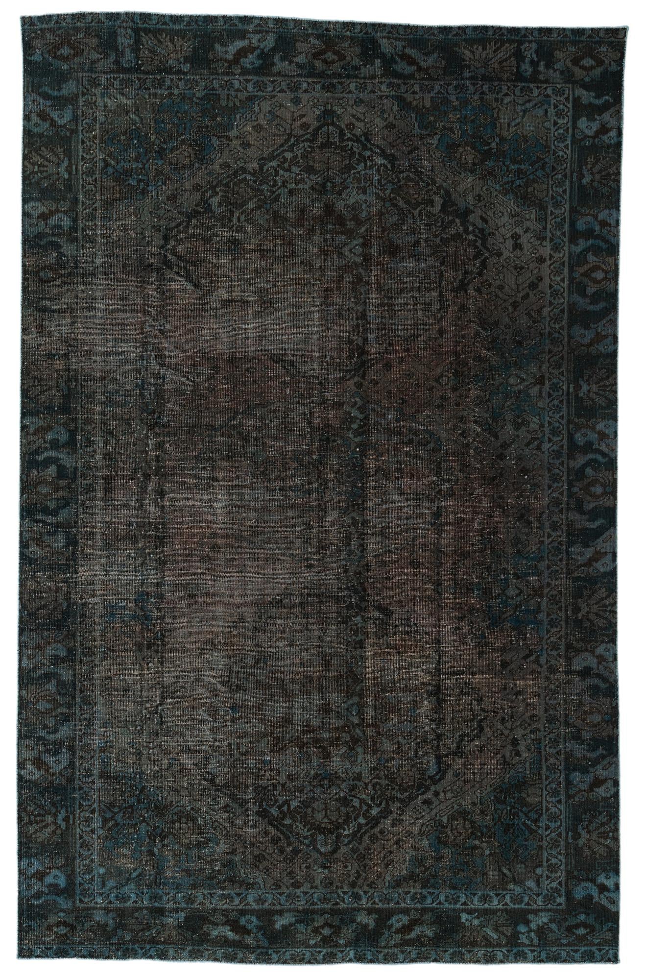 190cm x 305cm anudado a mano Ultra Vintage Alfombra Persa Lana