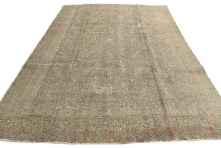 9' 7 x 12' 2 Hand Knotted Ultra Vintage Persian Wool Rug