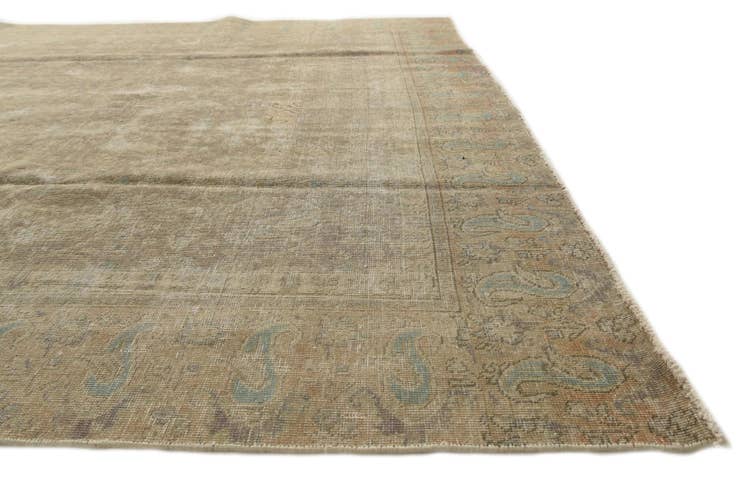 Detail image of 9' 7 x 12' 2 Hand Knotted Ultra Vintage Persian Wool Rug