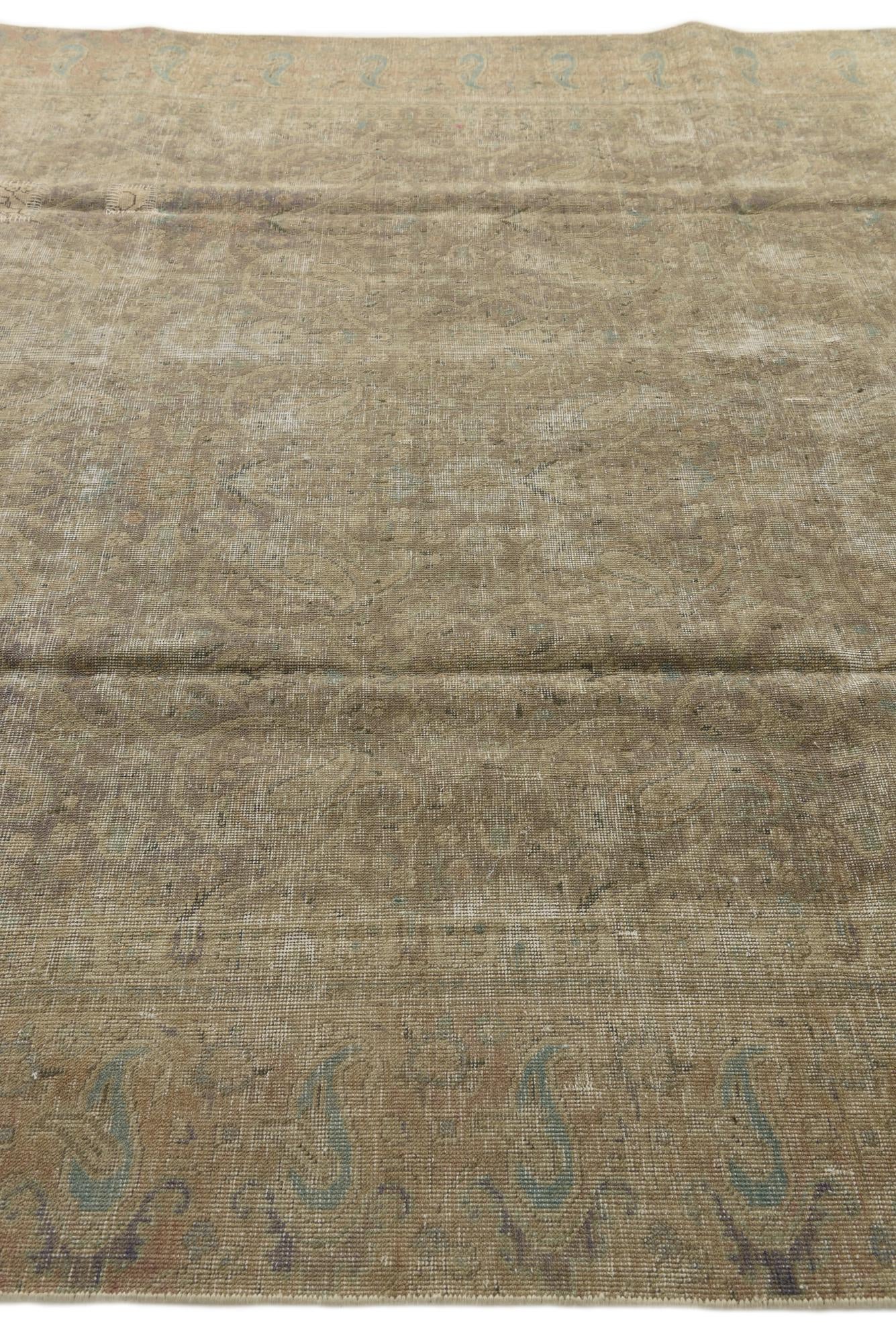 9' 7 x 12' 2 Hand Knotted Ultra Vintage Persian Wool Rug