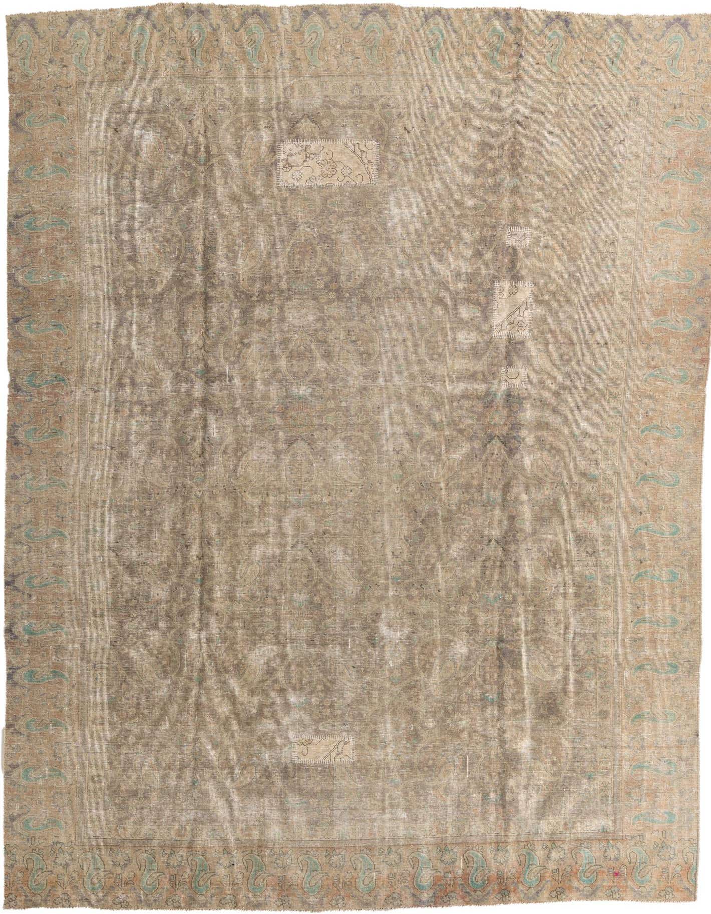 Primary image 9' 7 x 12' 2  Hand Knotted Ultra Vintage Persian Wool Rug