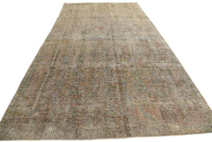 7' 5 x 13' 5 Hand Knotted Ultra Vintage Persian Wool Rug