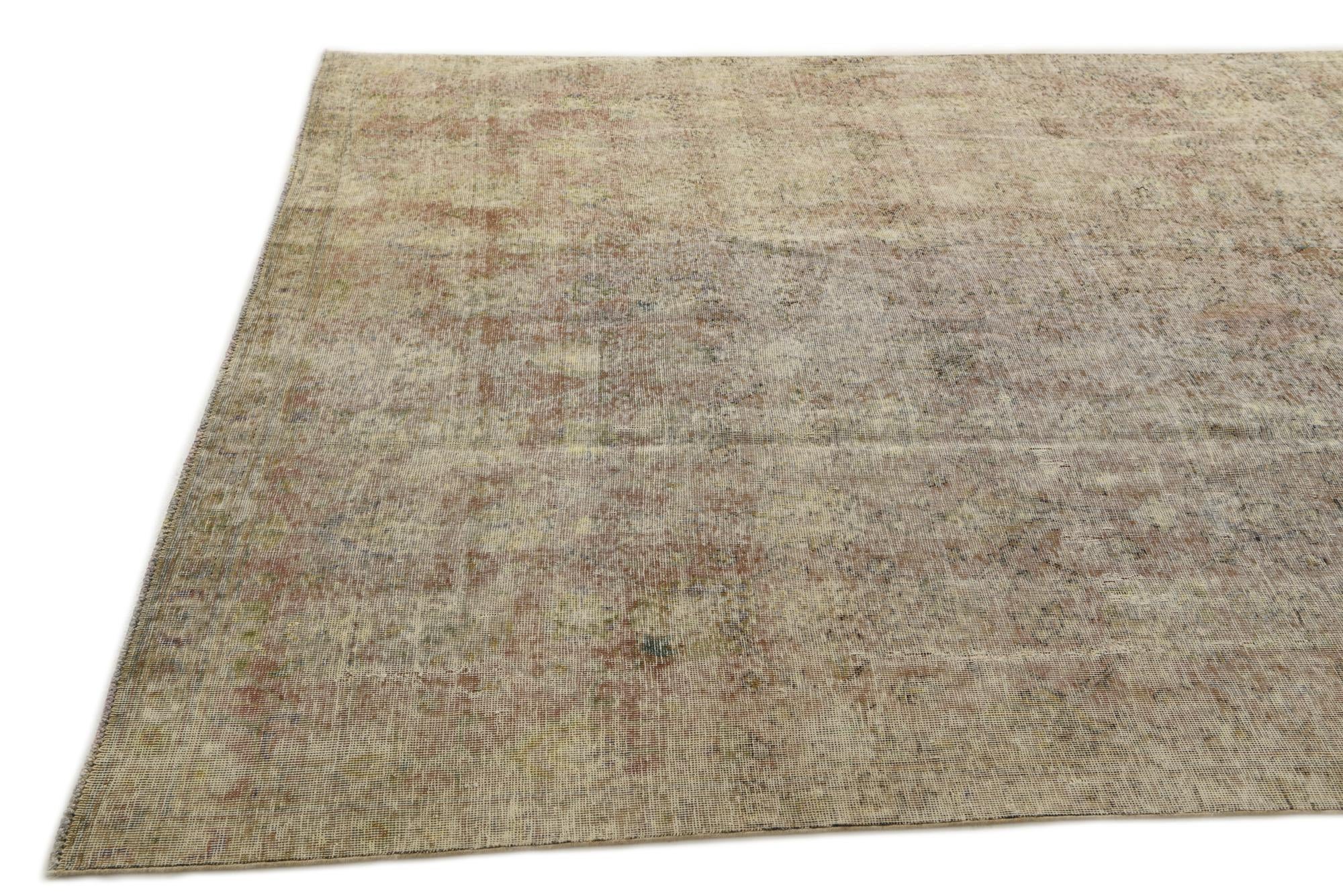 7' 5 x 13' 5 Hand Knotted Ultra Vintage Persian Wool Rug