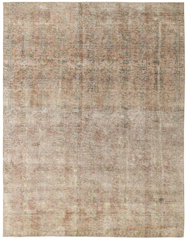 Detail image of 7' 5 x 13' 5 Hand Knotted Ultra Vintage Persian Wool Rug
