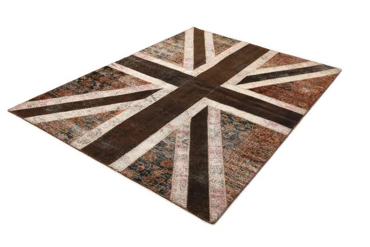 6' 8 x 7' 11 Hand Knotted Ultra Vintage Persian Wool Rug