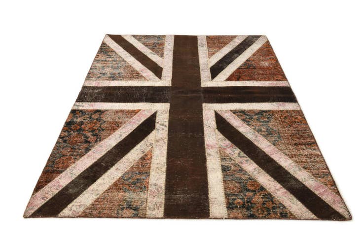 Detail image of 6' 8 x 7' 11 Hand Knotted Ultra Vintage Persian Wool Rug