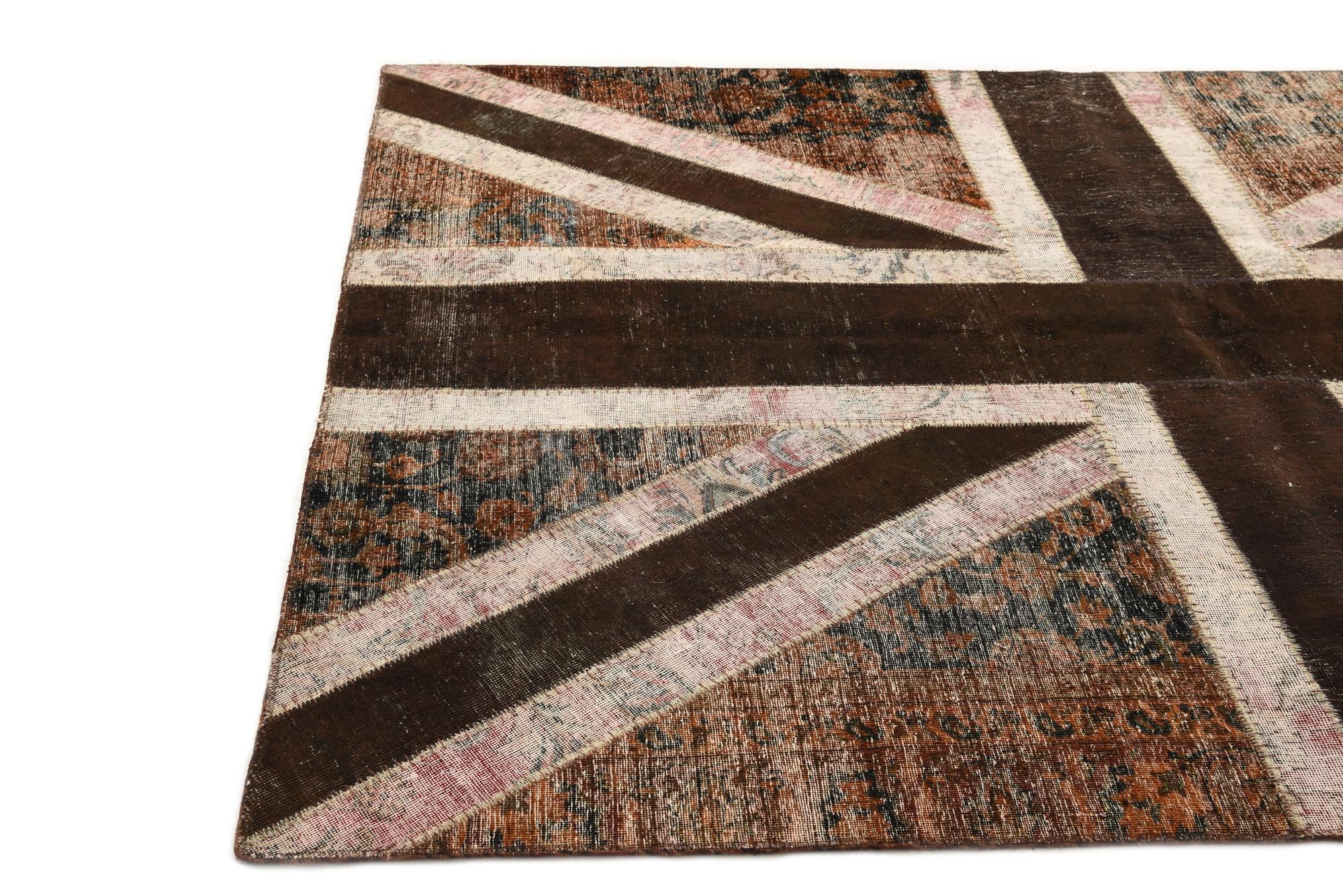 6' 8 x 7' 11 Hand Knotted Ultra Vintage Persian Wool Rug