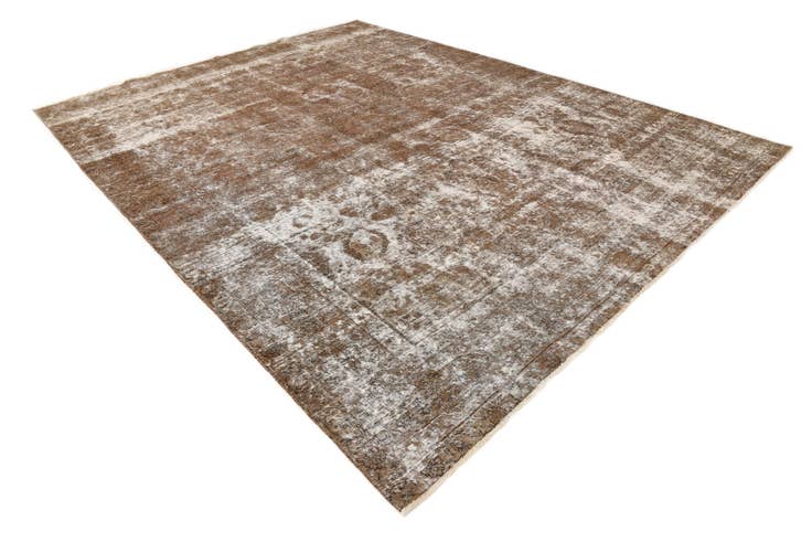 Detail image of 9' 10 x 12' 9 Hand Knotted Ultra Vintage Persian Wool Rug