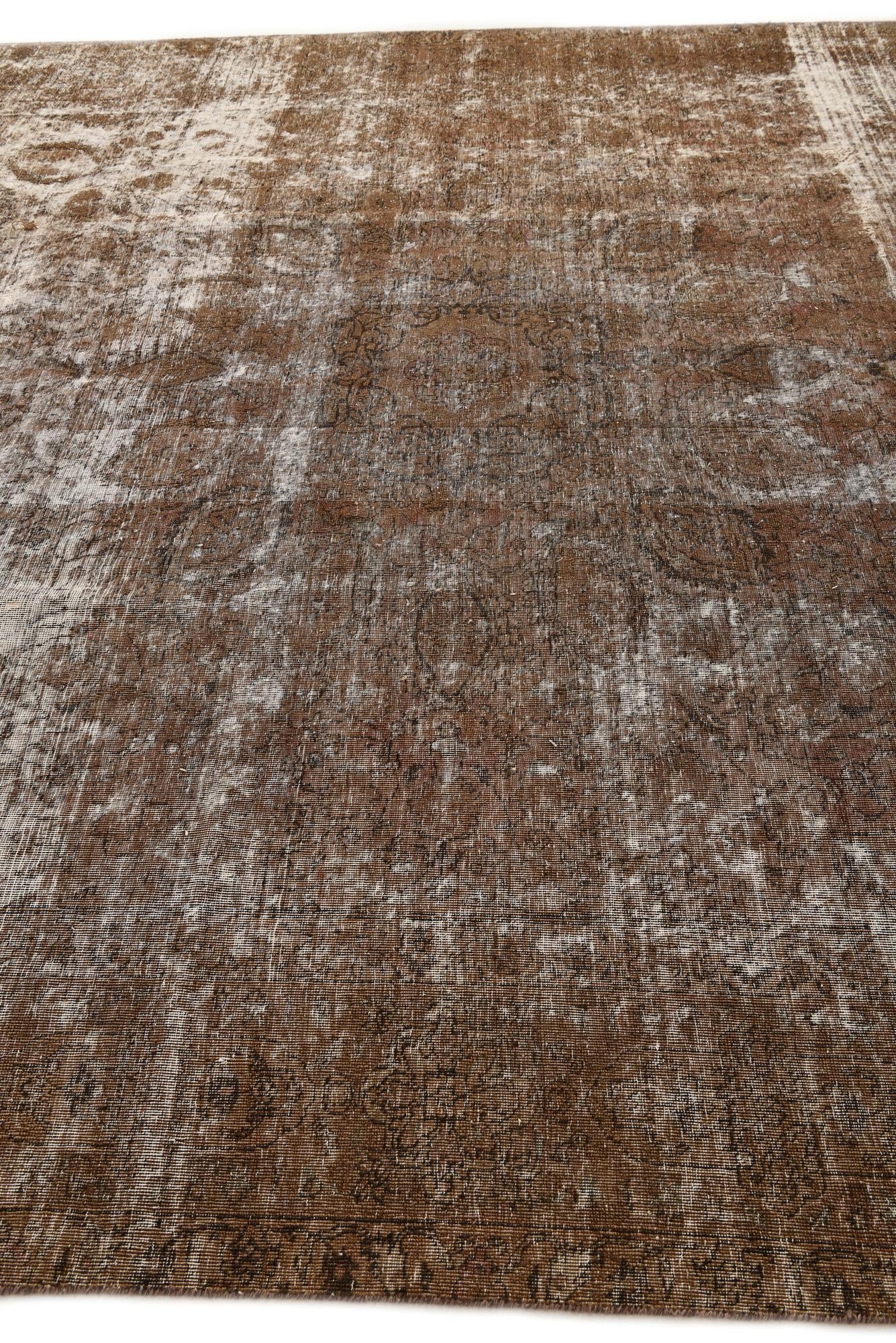 9' 10 x 12' 9 Hand Knotted Ultra Vintage Persian Wool Rug