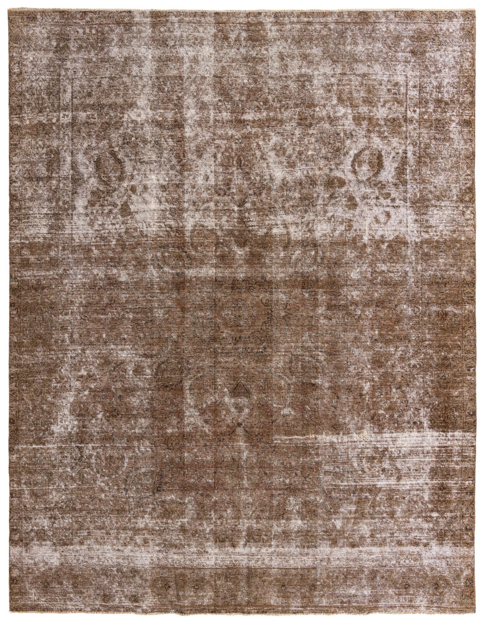 9' 10 x 12' 9 Hand Knotted Ultra Vintage Persian Wool Rug