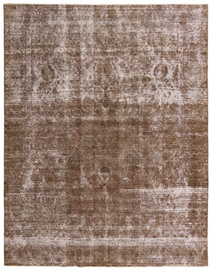  9' 10 x 12' 9  Hand Knotted Ultra Vintage Persian W...
