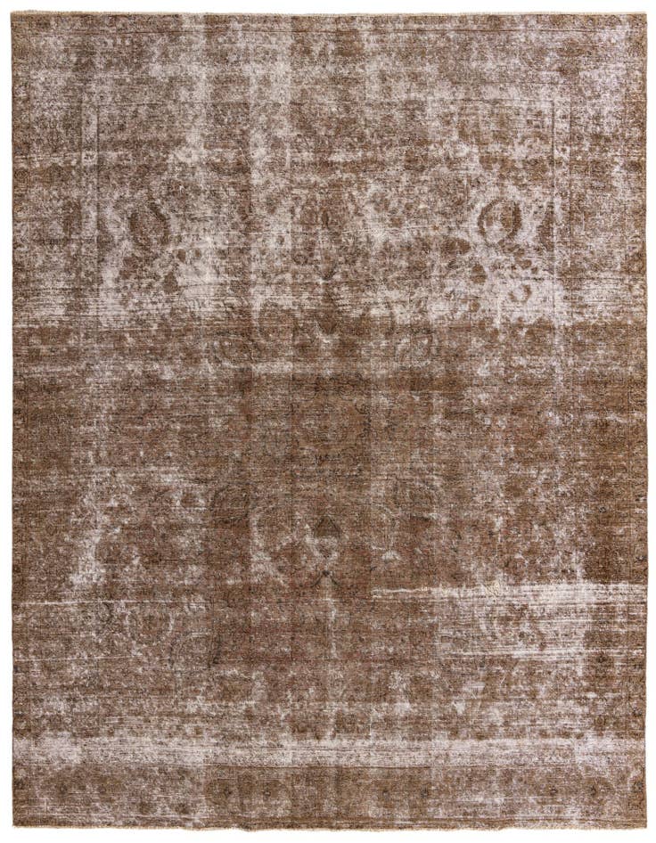 Detail image of 9' 10 x 12' 9 Hand Knotted Ultra Vintage Persian Wool Rug