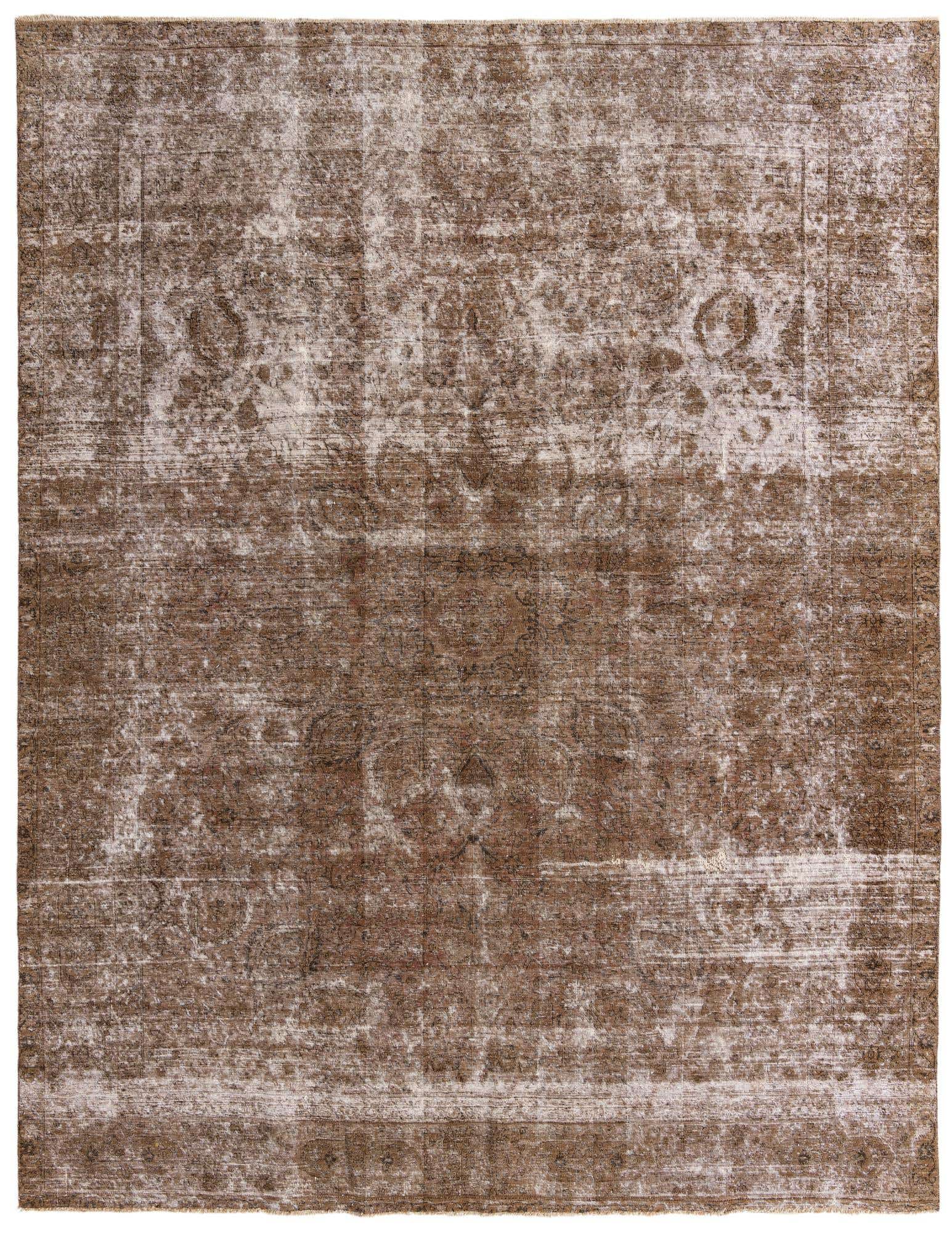 9' 10 x 12' 9 Hand Knotted Ultra Vintage Persian Wool Rug