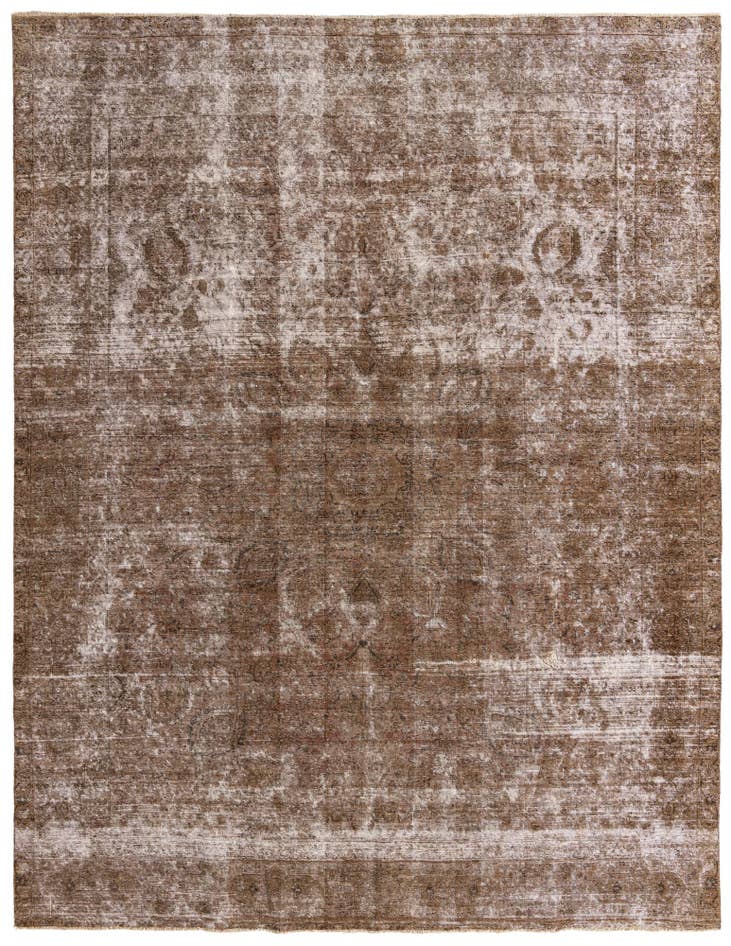 Detail image of 9' 10 x 12' 9 Hand Knotted Ultra Vintage Persian Wool Rug