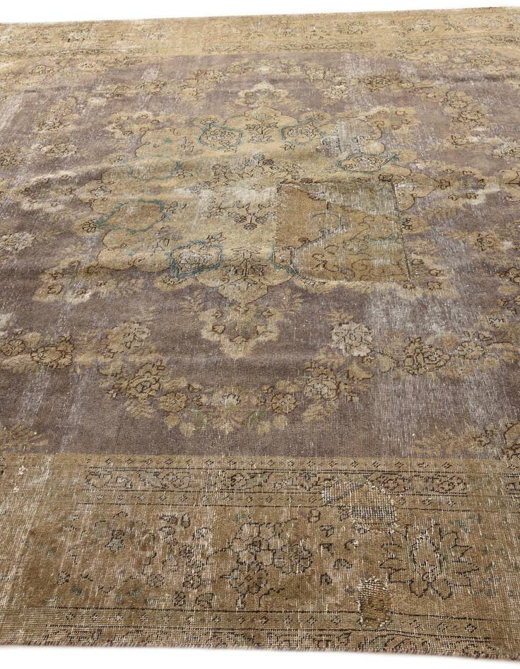 Detail image of 9' 5 x 12' 6 Hand Knotted Ultra Vintage Persian Wool Rug