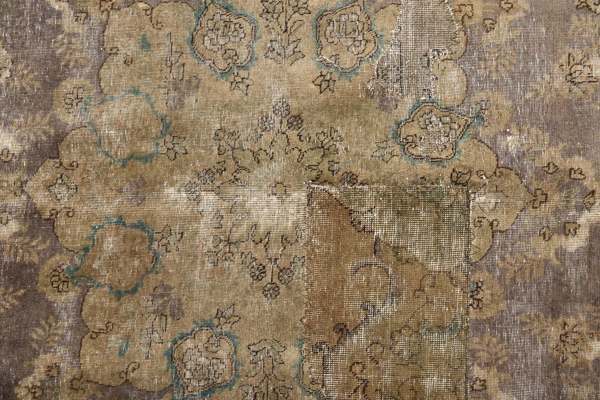 9' 5 x 12' 6 Hand Knotted Ultra Vintage Persian Wool Rug
