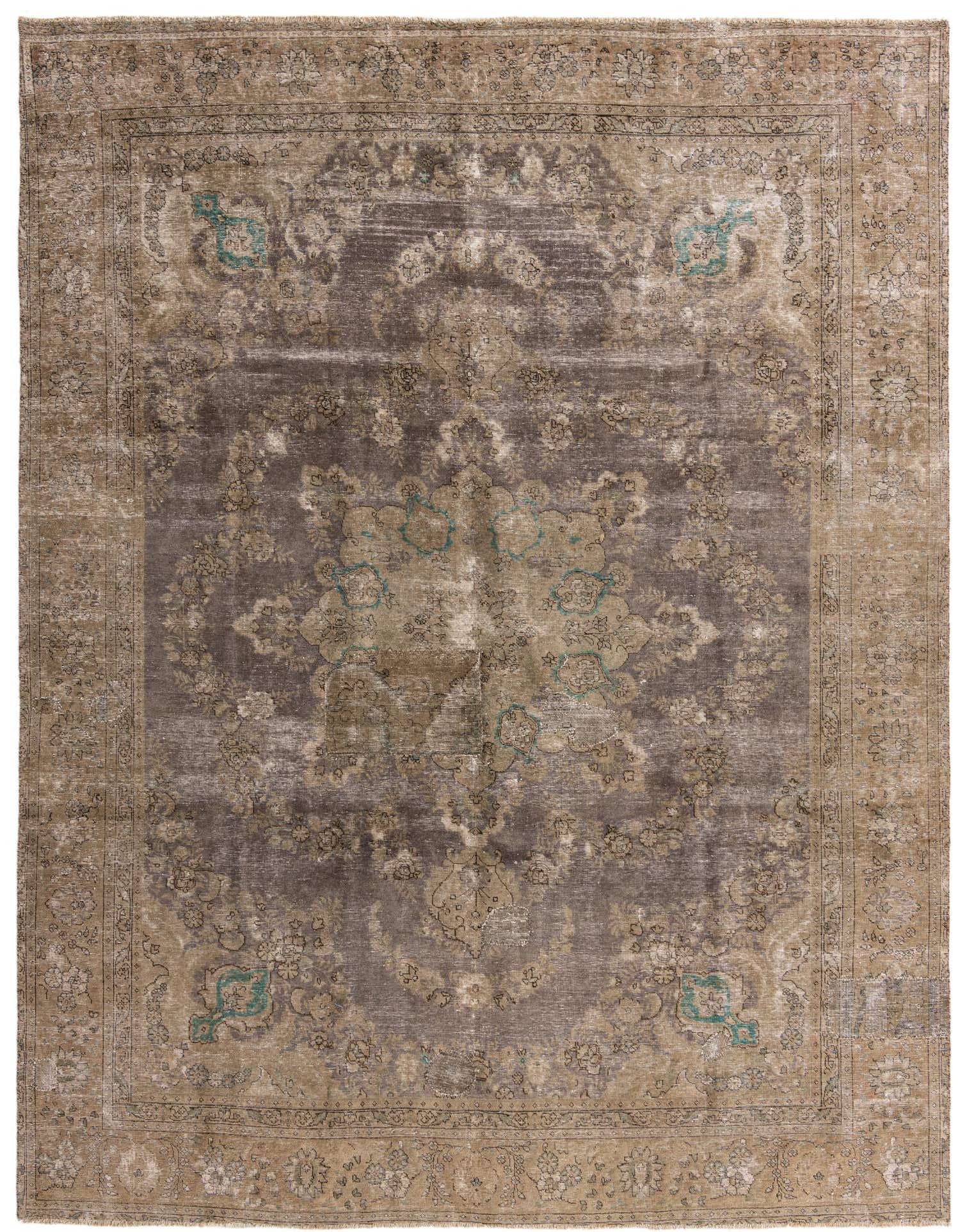 Primary image  9' 5 x 12' 6  Hand Knotted Ultra Vintage Persian Wool Rug