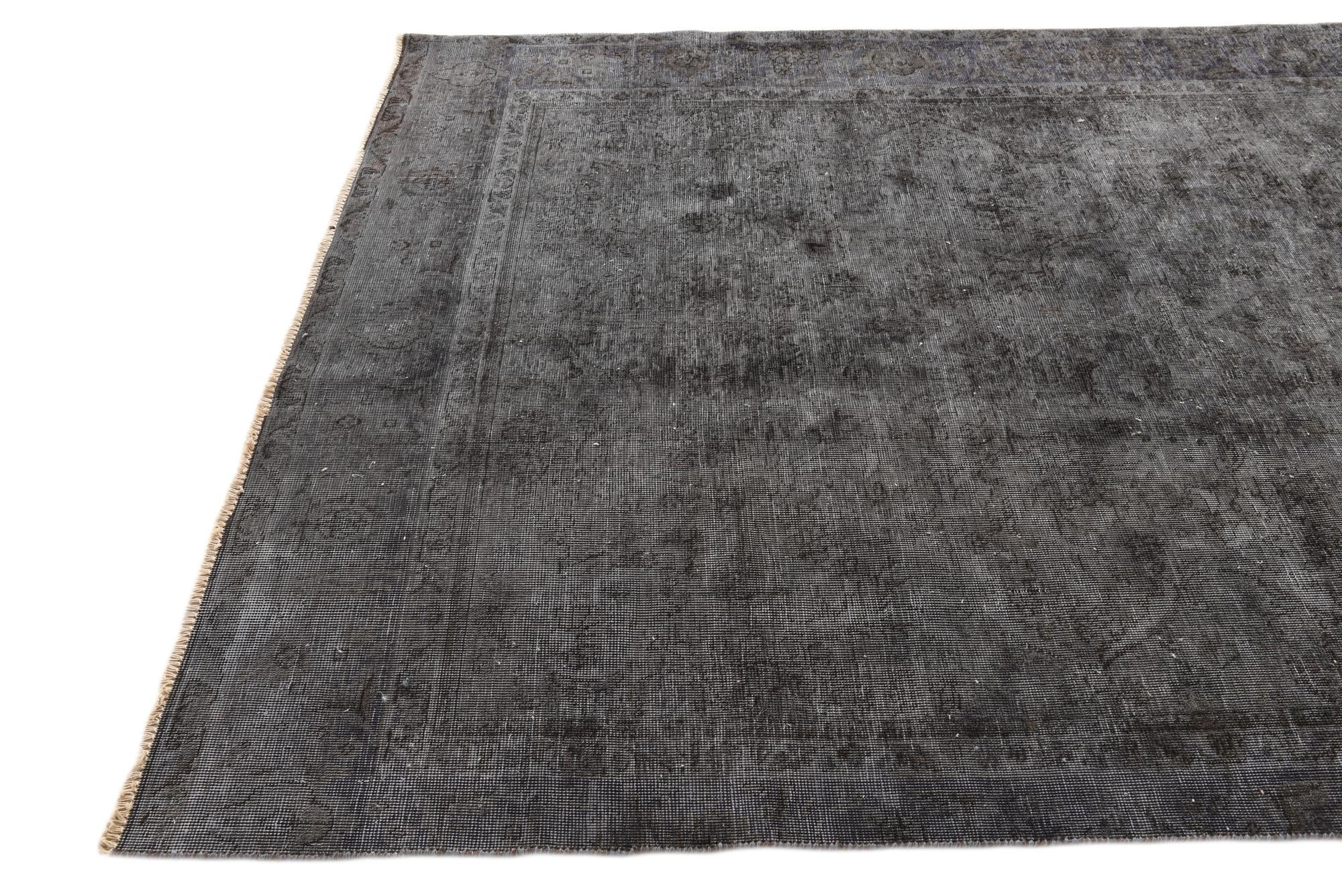 5' 11 x 9' 8 Hand Knotted Ultra Vintage Persian Wool Rug
