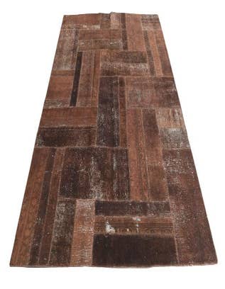 Detail image of 5' 8 x 8'  Hand Knotted Ultra Vintage Persian Wool Rug