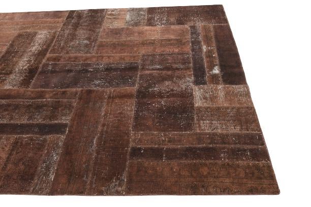 5' 8 x 8' Hand Knotted Ultra Vintage Persian Wool Rug