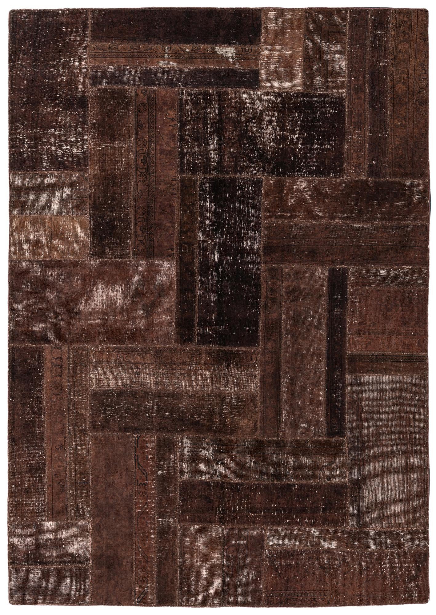 5' 8 x 8' Hand Knotted Ultra Vintage Persian Wool Rug