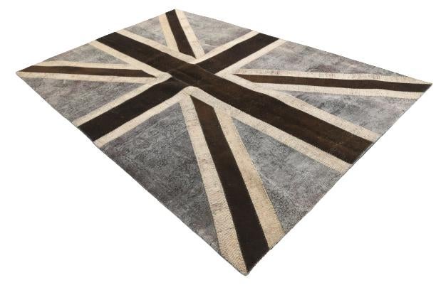 6' 7 x 10' Hand Knotted Ultra Vintage Persian Wool Rug