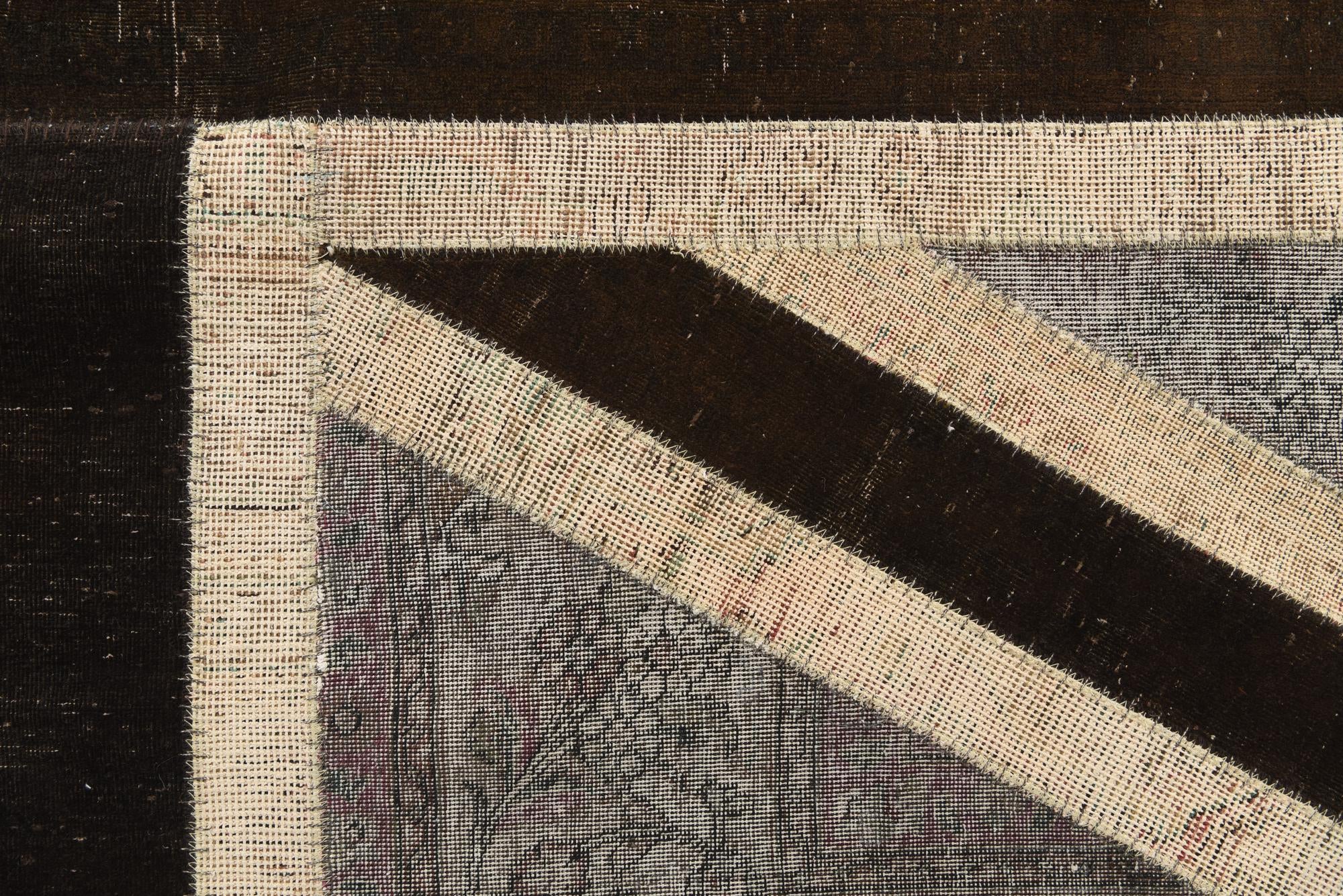 6' 7 x 10' Hand Knotted Ultra Vintage Persian Wool Rug