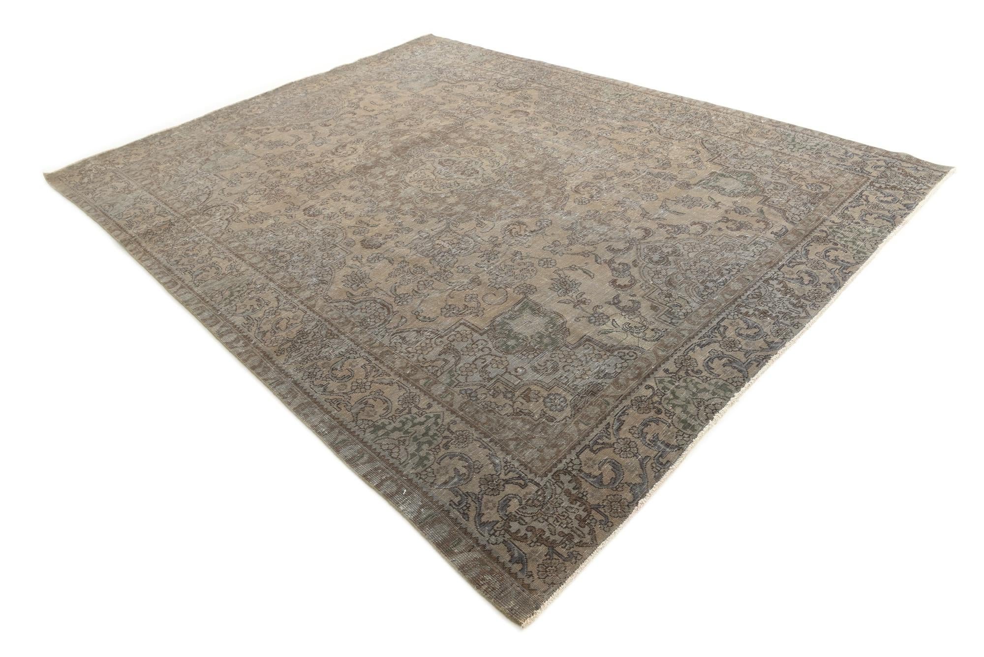 9' 6 x 12' Hand Knotted Ultra Vintage Persian Wool Rug