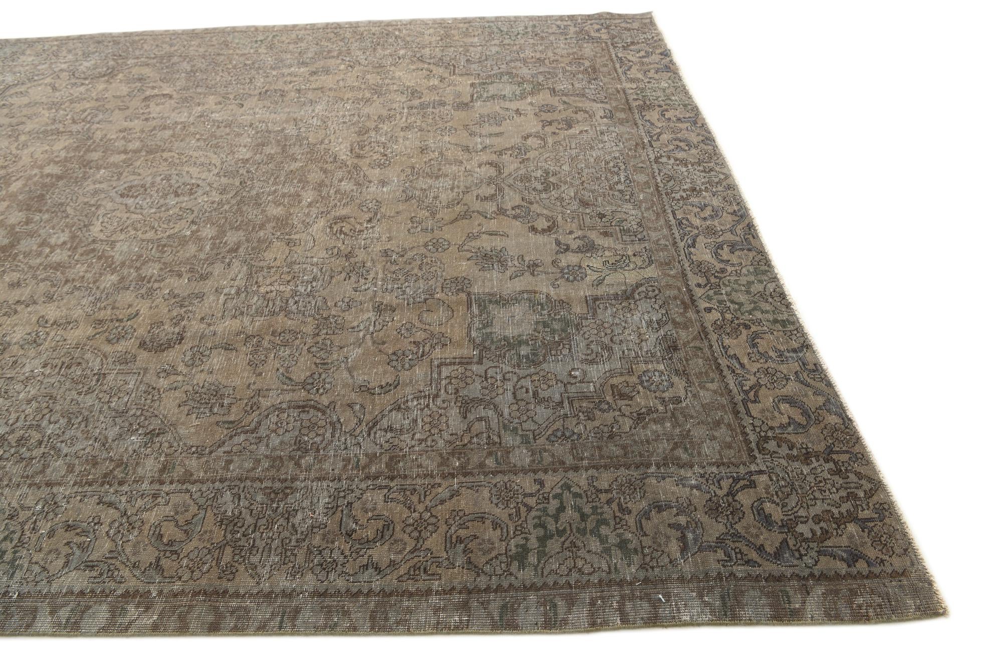 9' 6 x 12' Hand Knotted Ultra Vintage Persian Wool Rug