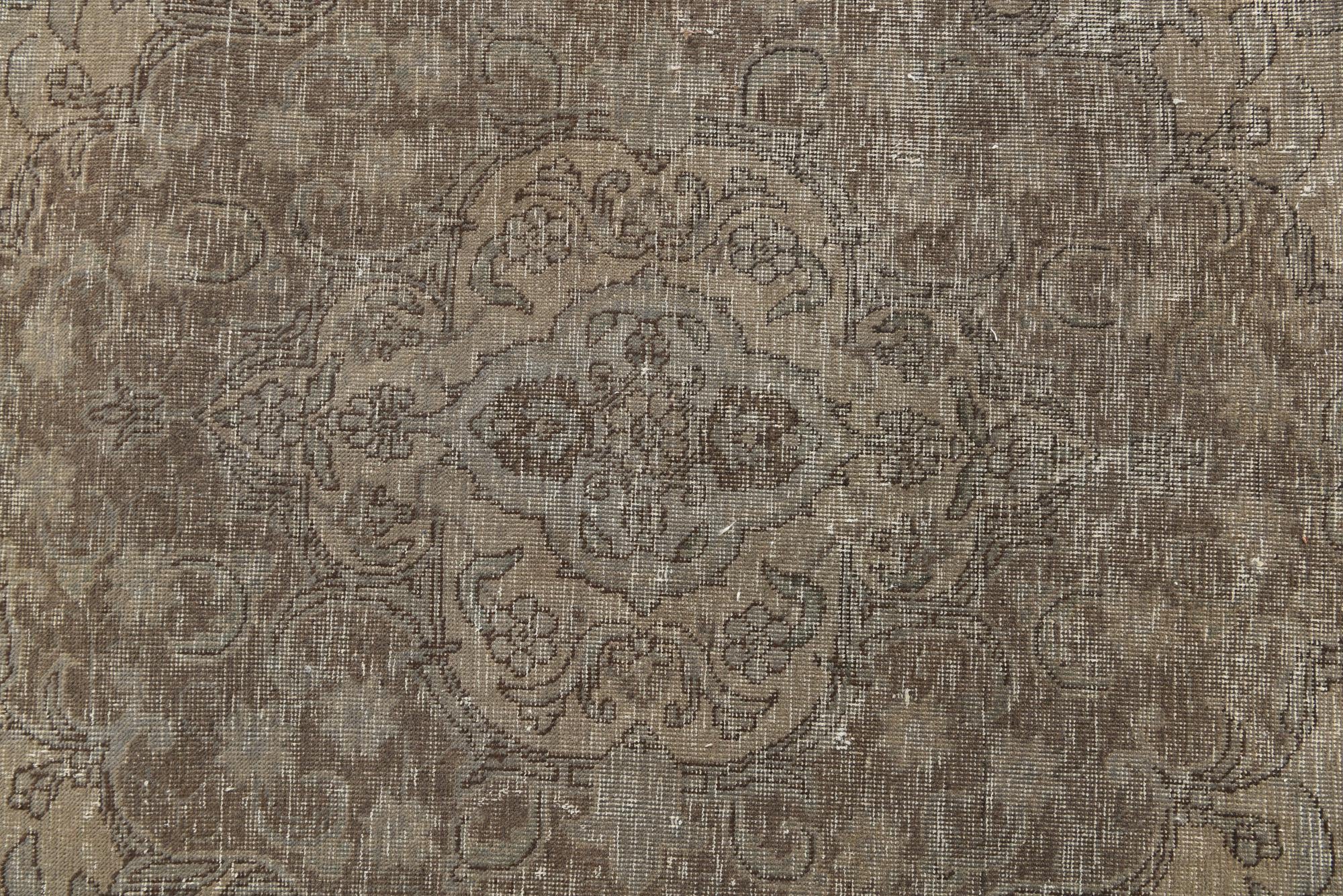 9' 6 x 12' Hand Knotted Ultra Vintage Persian Wool Rug