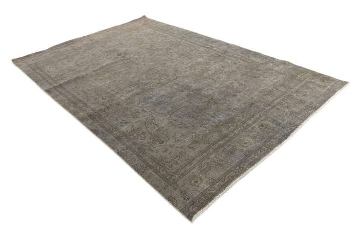 6' 10 x 10' 7 Hand Knotted Ultra Vintage Persian Wool Rug