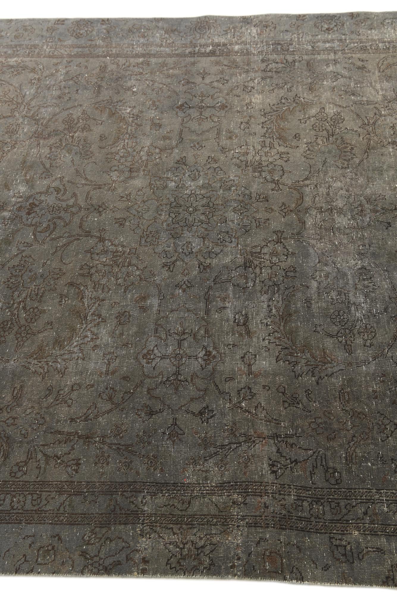 6' 10 x 10' 7 Hand Knotted Ultra Vintage Persian Wool Rug