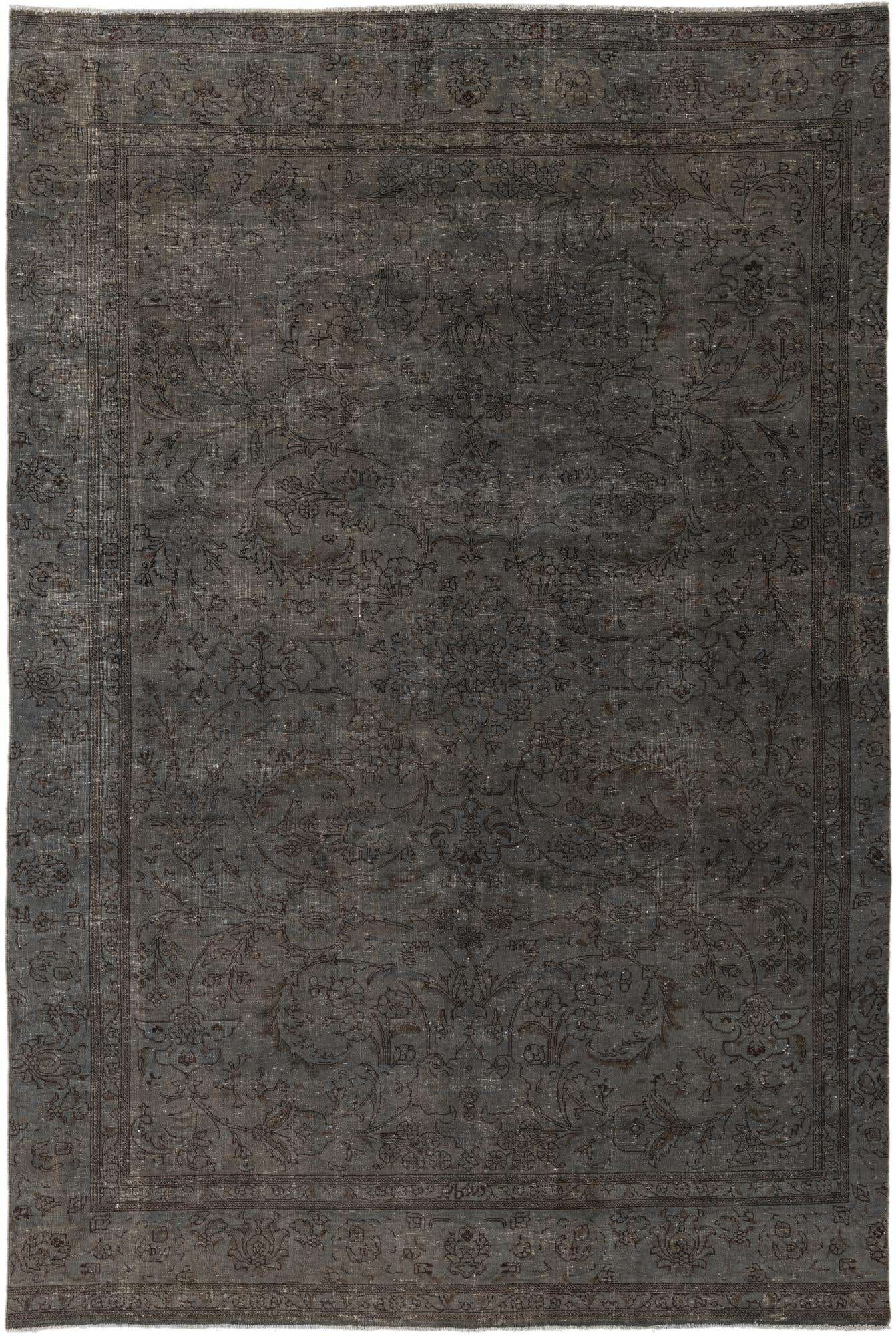 6' 10 x 10' 7 Hand Knotted Ultra Vintage Persian Wool Rug