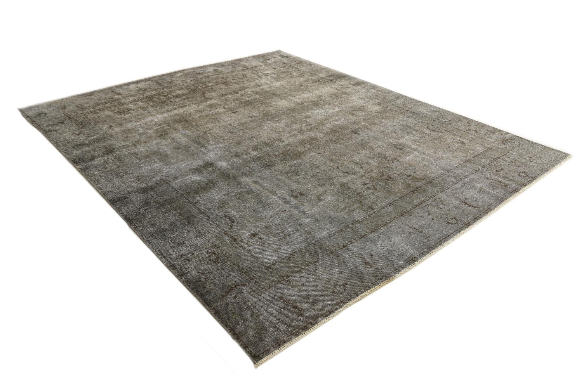 8' 10 x 10' 5 Hand Knotted Ultra Vintage Persian Wool Rug