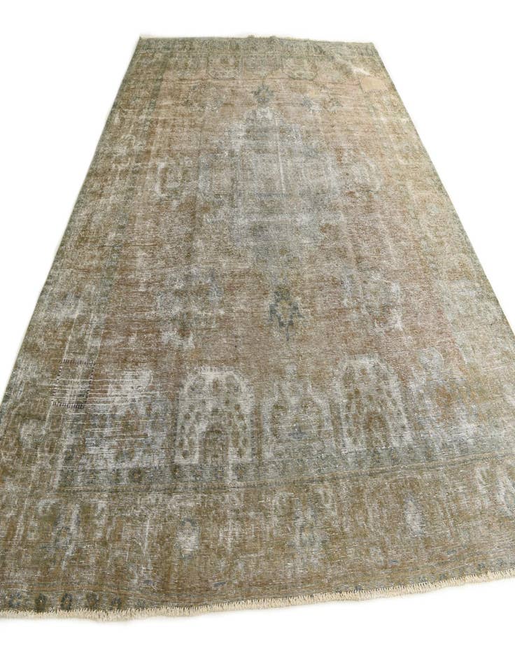 Detail image of 9' 8 x 12' 5  Hand Knotted Ultra Vintage Persian Wool Rug