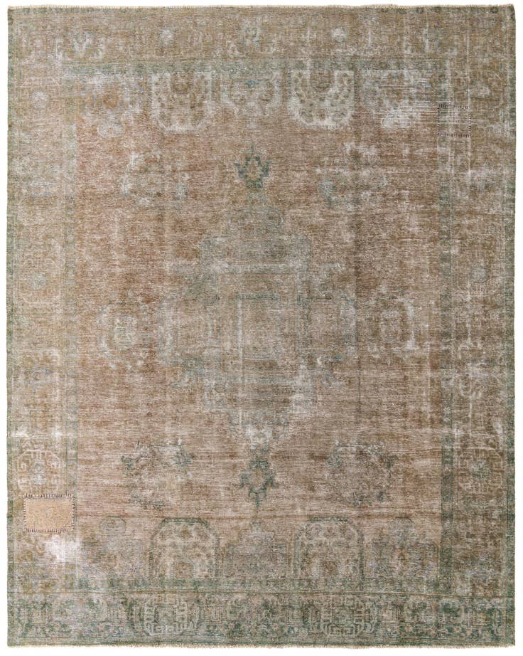 Detailansicht von 295cm x 380cm Handgeknüpft Ultra Vintage Persisch Wolle Teppich
