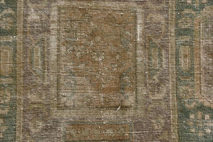 Detail image of 9' 6 x 13' Hand Knotted Ultra Vintage Persian Wool Rug