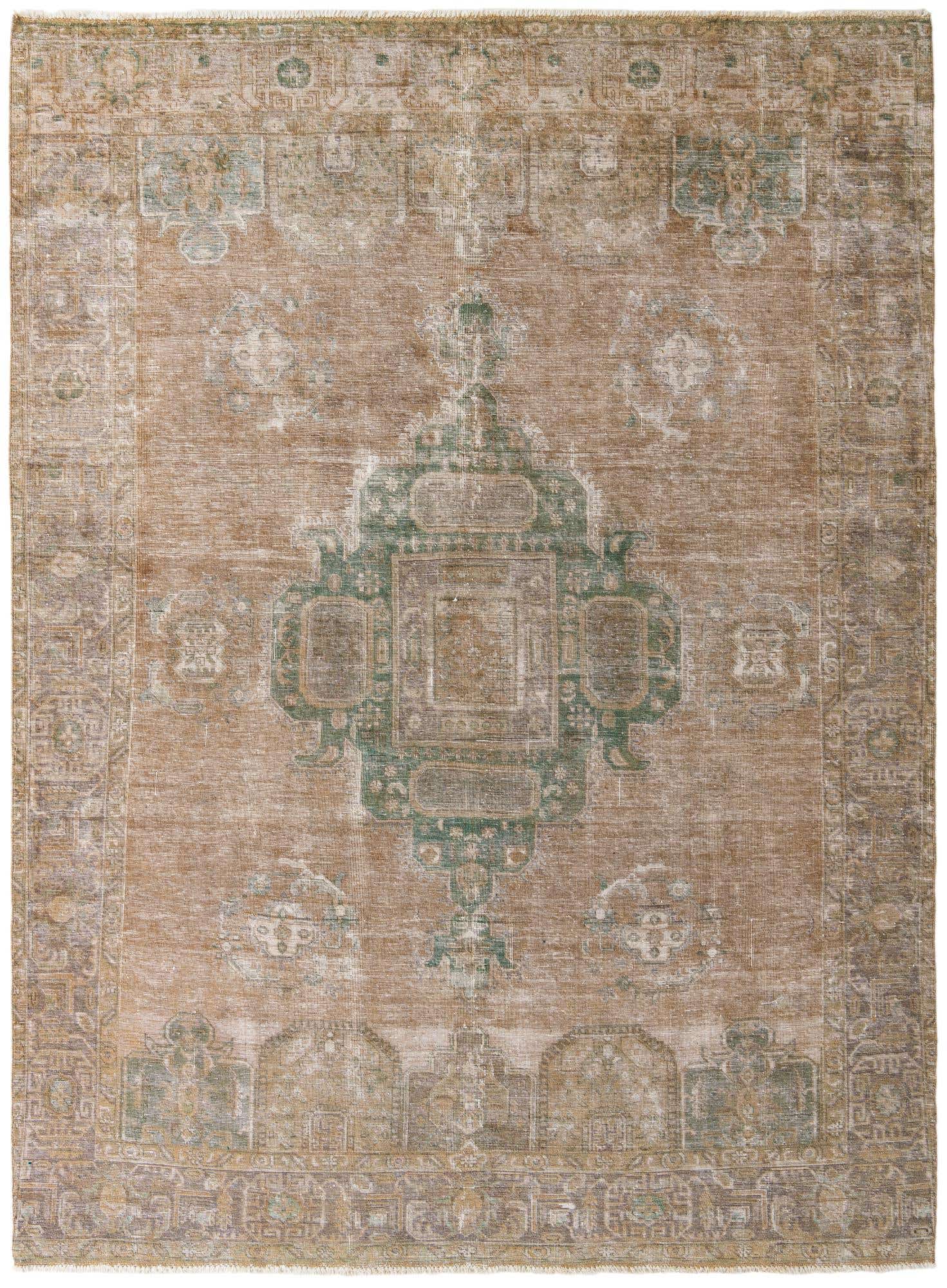 9' 6 x 13' Hand Knotted Ultra Vintage Persian Wool Rug