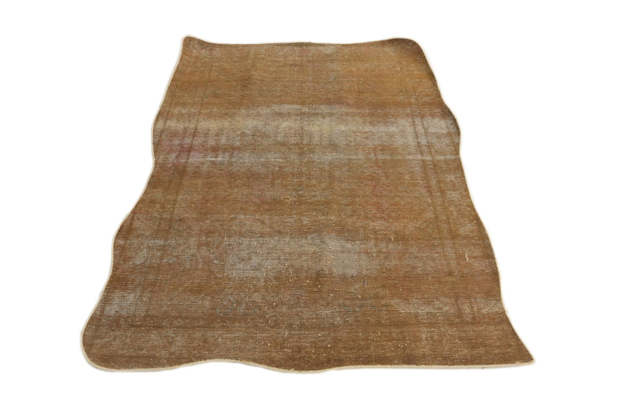 4' x 6' Hand Knotted Ultra Vintage Persian Wool Rug