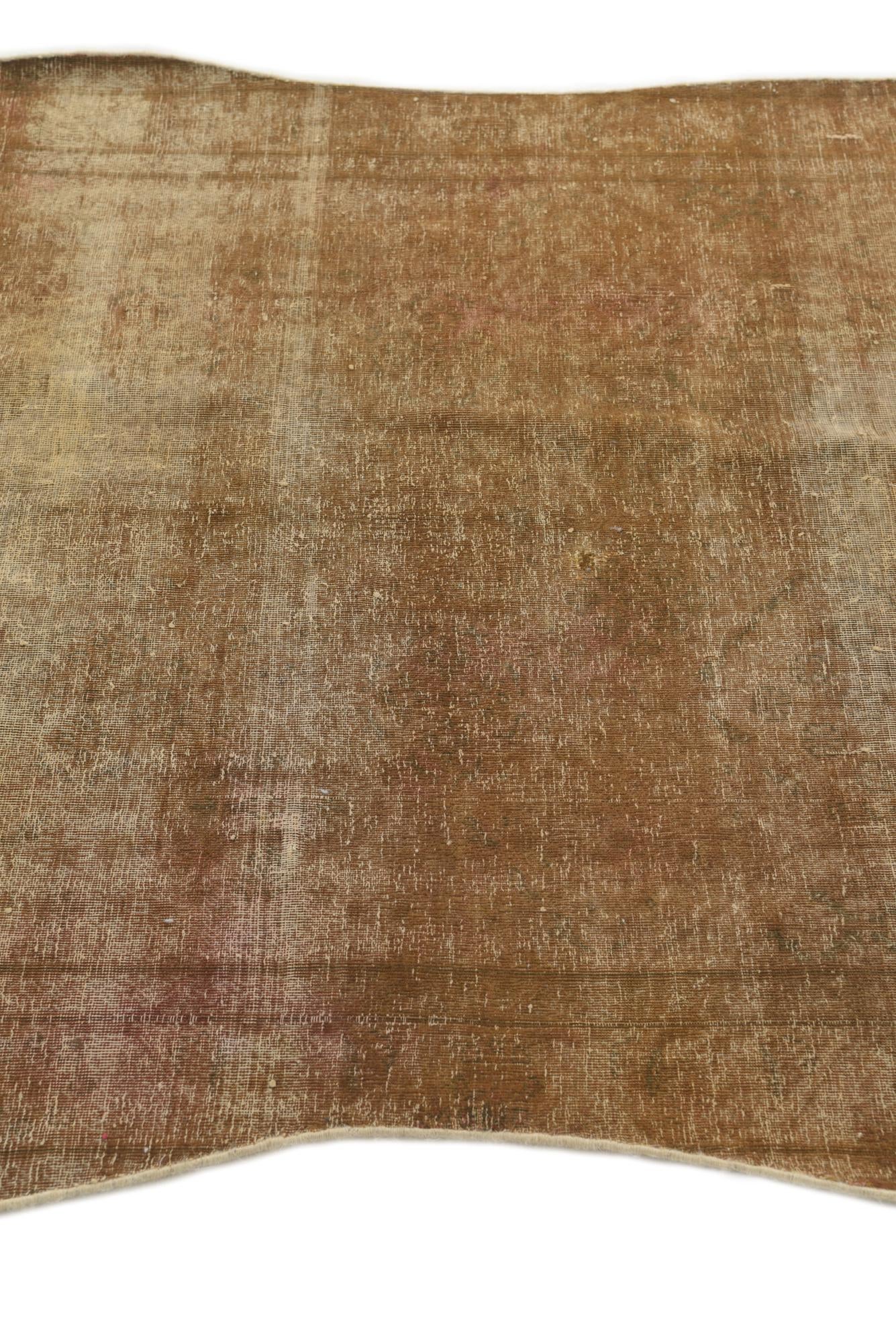 4' x 6' Hand Knotted Ultra Vintage Persian Wool Rug