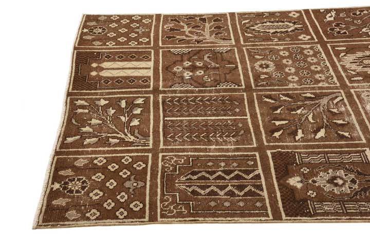 4' x 6' 10 Hand Knotted Ultra Vintage Persian Wool Rug