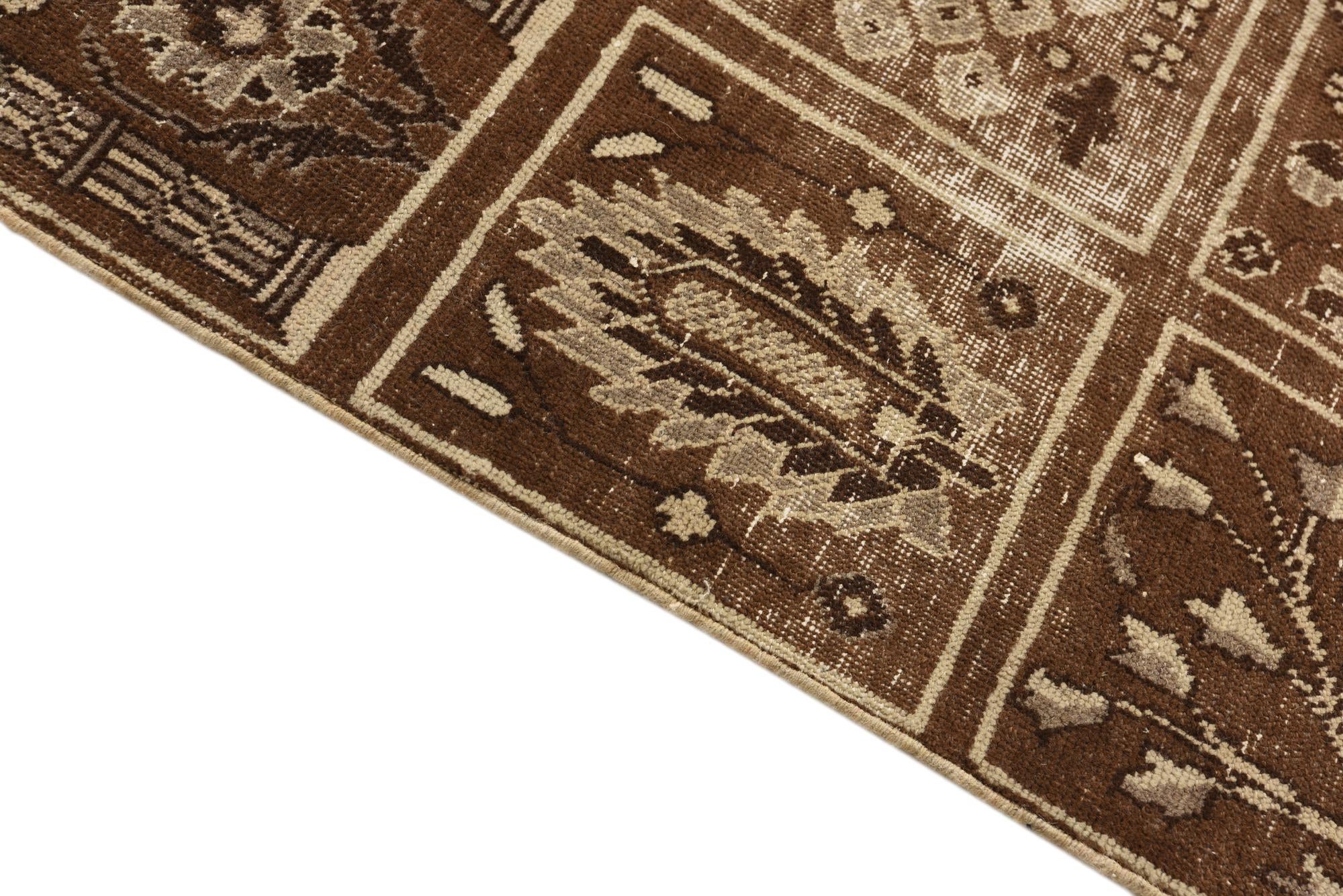 4' x 6' 10 Hand Knotted Ultra Vintage Persian Wool Rug