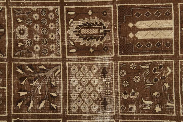 4' x 6' 10 Hand Knotted Ultra Vintage Persian Wool Rug