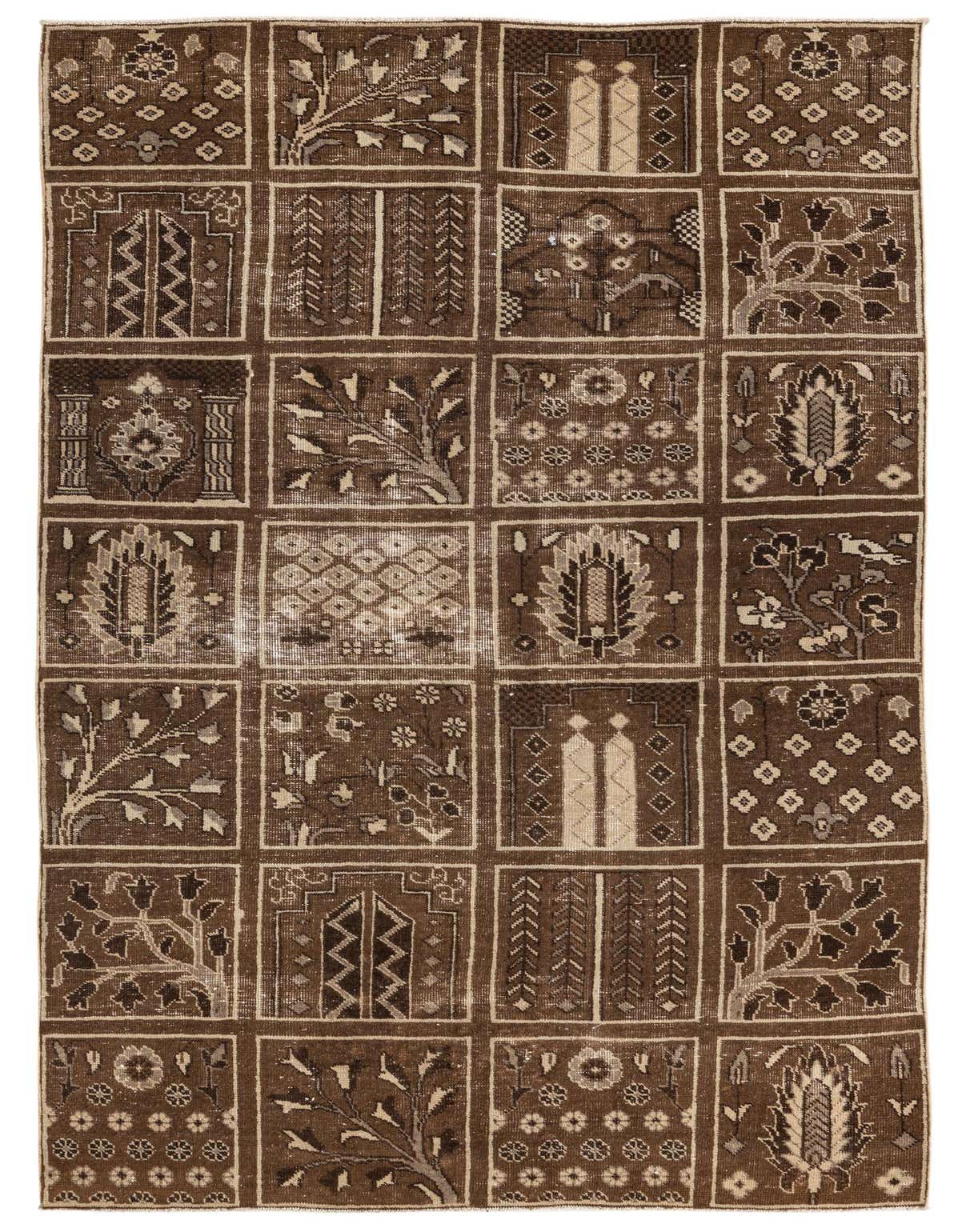 Primary image 4' x 6' 10  Hand Knotted Ultra Vintage Persian Wool Rug