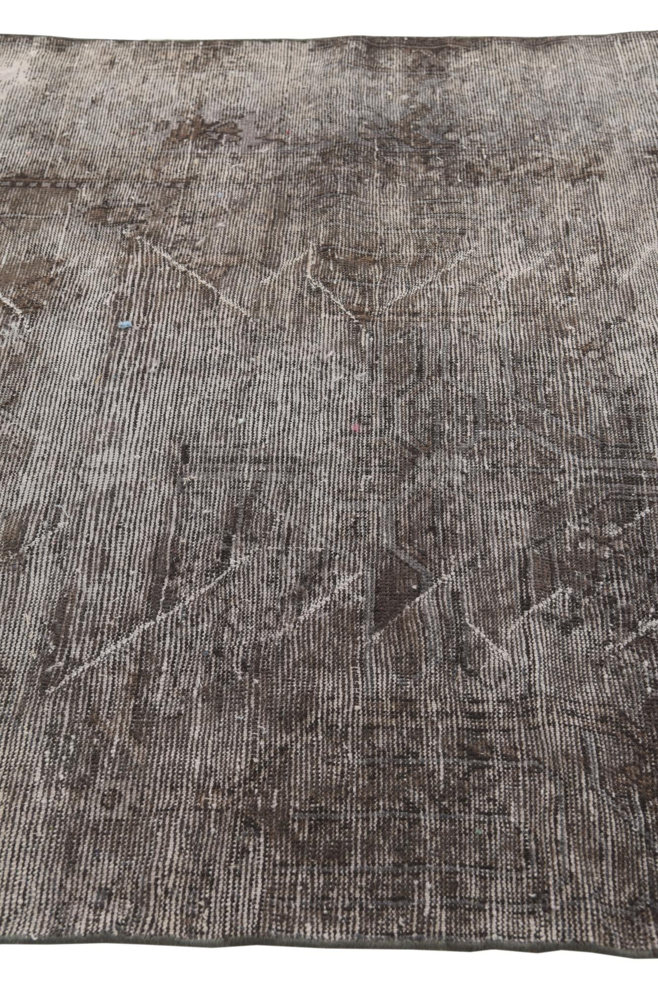 4' 10 x 6' 9 Hand Knotted Ultra Vintage Persian Wool Rug