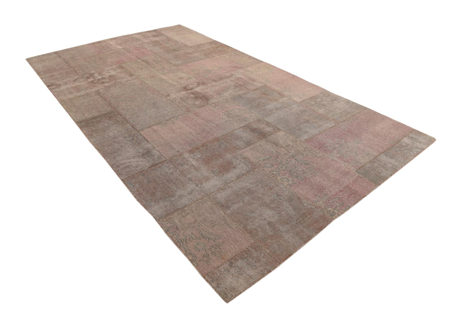 6' 8 x 12' Hand Knotted Ultra Vintage Persian Wool Rug