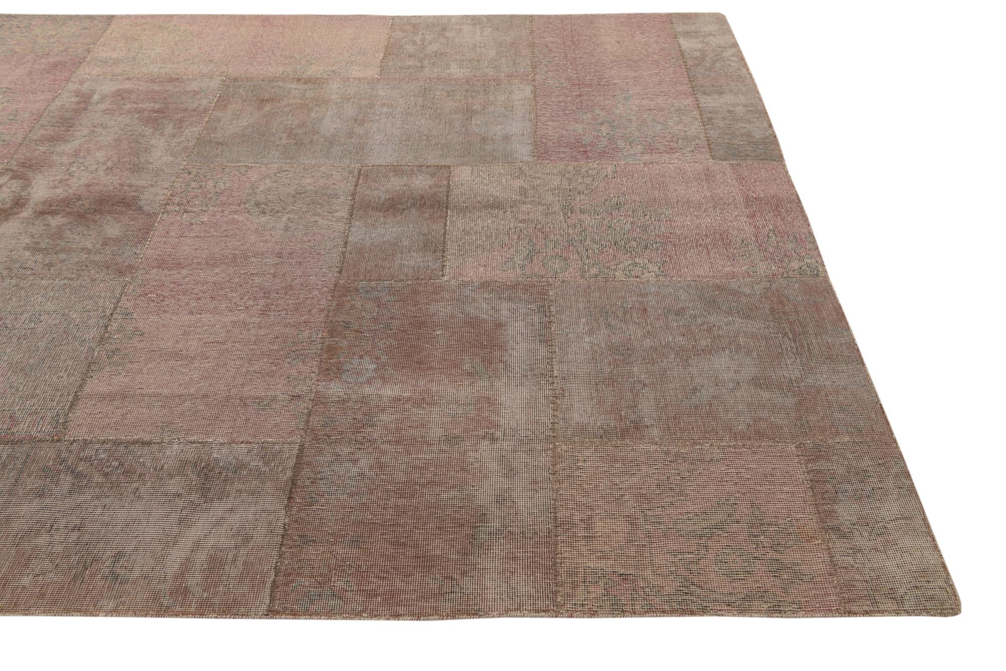 6' 8 x 12' Hand Knotted Ultra Vintage Persian Wool Rug