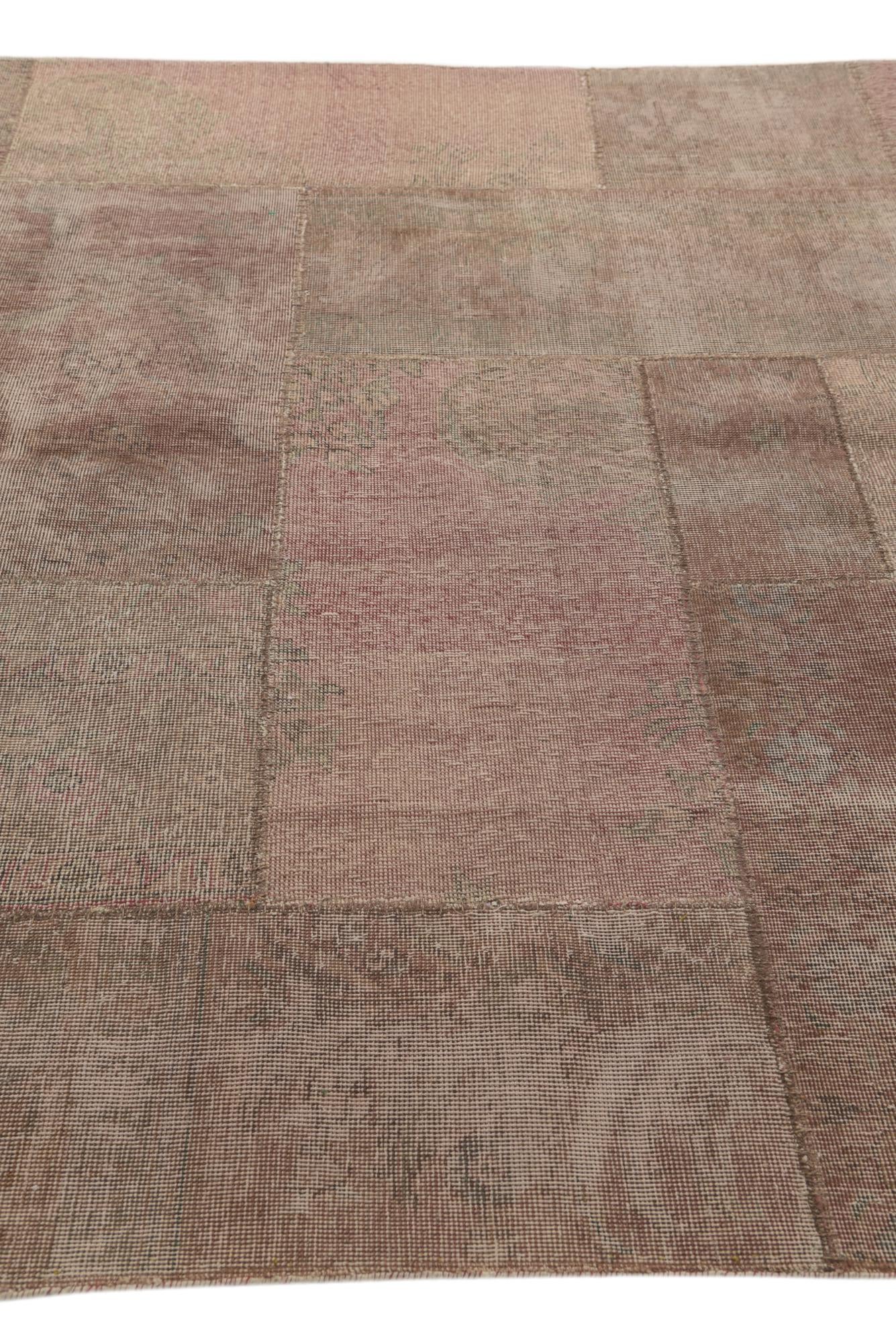 6' 8 x 12' Hand Knotted Ultra Vintage Persian Wool Rug